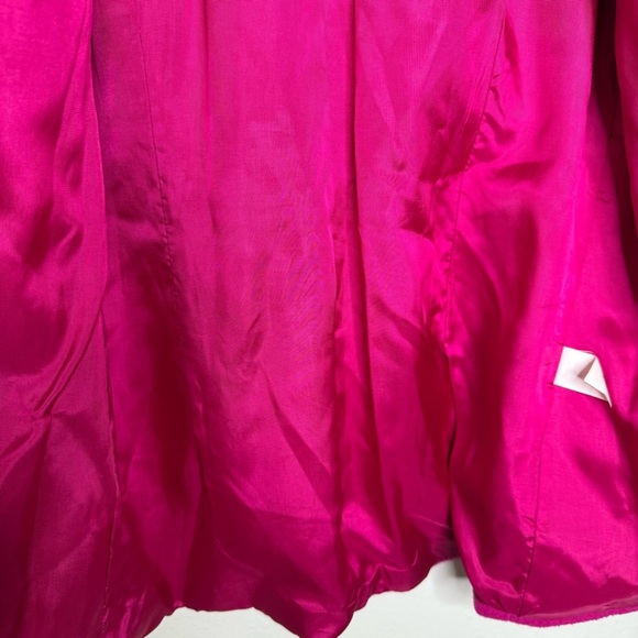 Totonko Vibrant Pink Wool Coat Size 8 Medium 20” PTP - Picture 11 of 15